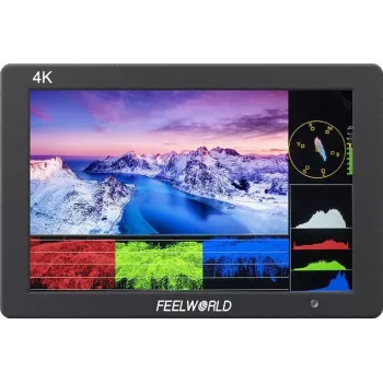 FEELWORLD T7 PLUS 7 colių 2200nit 1920x1200 IPS 3D LUT kameros lauko monitorius su HDMI kilpa