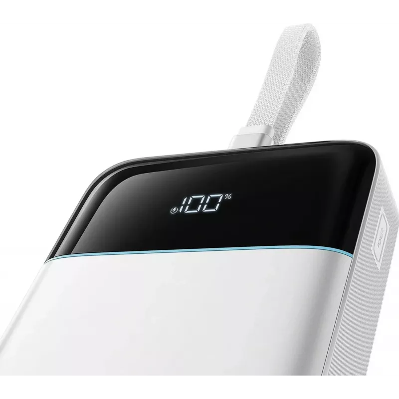 CUKTECH LPB252N 120W 25000mAh Power Bank su įmontuotu USB-C laidu - Baltas