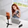 ULANZI Mini Selfie lazda su trikojis ir Bluetooth nuotolinio valdymo pultu, juoda