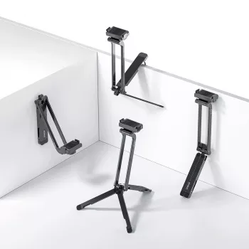 ULANZI MA70 magnetinis mini trikojis su rankena, skirtas DJI Osmo Action 3/4/5 Pro, GoPro, Insta360 ir išmaniesiems telefonams - juodas