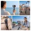 ULANZI MA70 magnetinis mini trikojis su rankena, skirtas DJI Osmo Action 3/4/5 Pro, GoPro, Insta360 ir išmaniesiems telefonams - juodas
