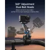 TELESIN Magic Arm Clamp Mount laikiklis, skirtas DJI Osmo Action 5 Pro/4/3, Osmo 360, GoPro, Insta360 – S3-HBM-14-TDJ