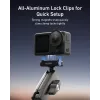 TELESIN Magic Arm Clamp Mount laikiklis, skirtas DJI Osmo Action 5 Pro/4/3, Osmo 360, GoPro, Insta360 – S3-HBM-14-TDJ