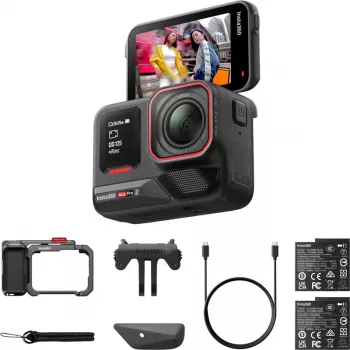 Insta360 Ace Pro 2 dvigubos baterijos veiksmo kamera - 8K vaizdo įrašas, Leica objektyvas, FlowState stabilizacija