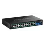 TRENDnet 26 prievadų pramoninis valdomas Gigabit PoE+ komutatorius su 24x PoE+ ir 2x SFP