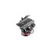 Manfrotto MVH502AH skysčio vaizdo galvutė su plokščiu pagrindu, 4kg apkrova, 75mm pagrindas, juoda