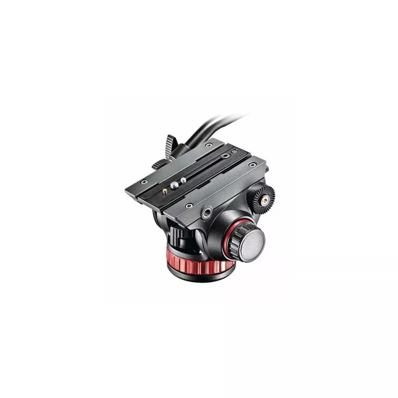 Manfrotto MVH502AH skysčio vaizdo galvutė su plokščiu pagrindu, 4kg apkrova, 75mm pagrindas, juoda