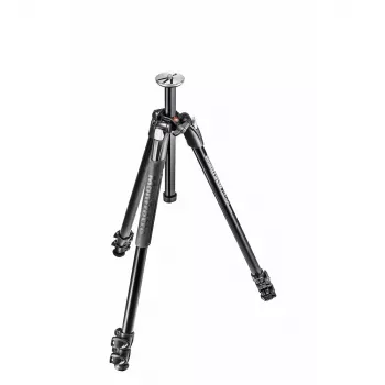 Manfrotto 290 Xtra aliumininis trikojis su 3 sekcijų kojomis, 3 krypčių galvutė neįeina, juodas, MT290XTA3
