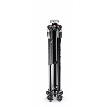 Manfrotto 290 Xtra aliumininis trikojis su 3 sekcijų kojomis, 3 krypčių galvutė neįeina, juodas, MT290XTA3