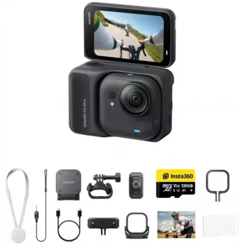 Insta360 GO Ultra Cycling Bundle veiksmo kamera, juoda (CINSABEA-GOULTRA-CYCLE-BLK)