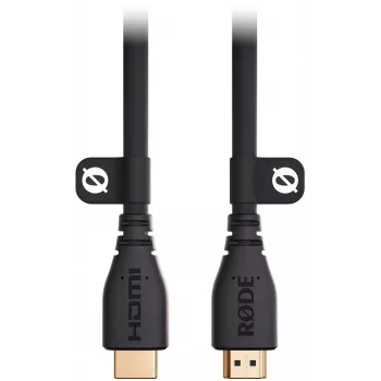 RODE HDMICABLE3M 3 m didelės spartos HDMI laidas su Ethernet, 4K 60Hz, HDR, 18Gbps, auksu padengti jungtys