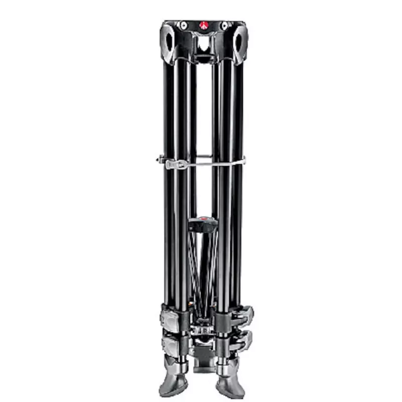 Manfrotto MVT502AM aliumininis video trikojis su skysčio pagrindu, 3 sekcijos, 4 kg keliamoji galia, 169 cm maksimalus aukštis, juodas