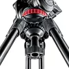 Manfrotto MVT502AM aliumininis video trikojis su skysčio pagrindu, 3 sekcijos, 4 kg keliamoji galia, 169 cm maksimalus aukštis, juodas