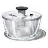 OXO Good Grips Glass Salad Spinner 2-in-1 su serviravimo dubeniu, 5,5 Qt, skaidrus/baltas