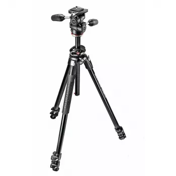 Manfrotto 290 Dual aliumininis trikojis su 3 krypčių galvute MK290DUA3-3W