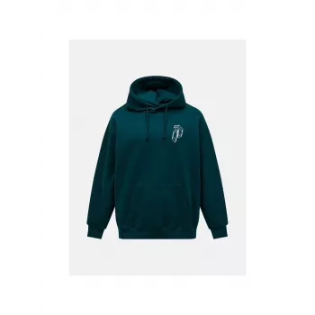 Peak Performance vyriškas M Terry grafiti gobtuvas - žalias (XL)