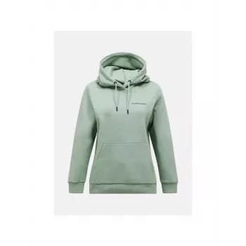 PEAK PERFORMANCE W Original Small Logo Hood moteriškas gobtuvas Forest Night Green L