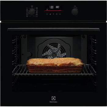 Electrolux LOF6P16Z įmontuojama elektrinė orkaitė, 71 L, pirolizės savaiminis valymas, SoftClosing, juoda