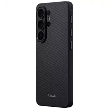 PITAKA Cairn Case MagSafe, skirtas Samsung Galaxy S26 Ultra, juoda-pilka