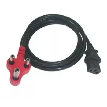 PWR Dedikuotas vienagalvis virdulio laidas 1,8 m - Schuko į IEC C13 maitinimo laidas, juodas, 3x0,75 mm², H05VV-F, 10A/250V