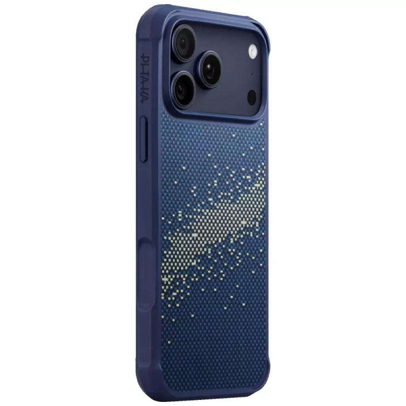 PITAKA StarPeak Aramid ProGuard MagSafe dėklas, skirtas iPhone 17 Pro – Paukščių Tako galaktika