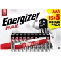 Energizer Max Micro AAA šarminės baterijos 1,5 V, 20 vnt. (E303349400)