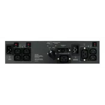 ABB PowerValue 11 RT Bypass PDU 16A - 1U stelažinis maitinimo skirstytuvas su rankiniu aplinkkeliu, 1x C19 ir 4x C13 lizdai, IEC C20 įvadas