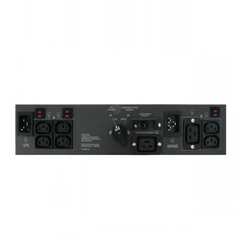 ABB PowerValue 11 RT Bypass PDU 16A - 1U stelažinis maitinimo skirstytuvas su rankiniu aplinkkeliu, 1x C19 ir 4x C13 lizdai, IEC C20 įvadas