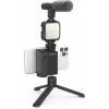 DigiPower DPS-VLG4 Vlogų rinkinys su LED šviesa ir mikrofonu