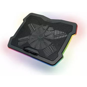 Antec HyperFlow RGB nešiojamojo kompiuterio aušinimo padėklas iki 17,3 colio su dviem 140mm ventiliatoriais