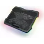 Antec HyperFlow RGB nešiojamojo kompiuterio aušinimo padėklas iki 17,3 colio su dviem 140mm ventiliatoriais