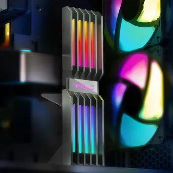 Antec ARGB GPU laikiklis, magnetinis pagrindas, aukščio reguliavimas, adresuojamas RGB apšvietimas, aliuminio lydinys, juodas