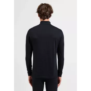 ODLO Merino 200 BL Top Turtle Neck LS Half Zip šiluminis apatinis sluoksnis - juoda - S dydis