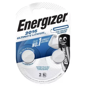 Energizer CR2016 ličio monetos elemento baterija 3V, 2 vnt.