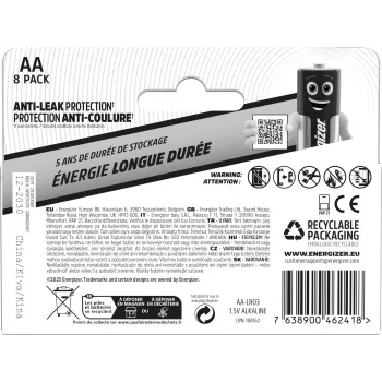 Energizer Everyday AA/LR6 šarminės baterijos (DHP8)
