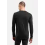 Odlo Merino 200 BL Top Crew Neck LS vyriškas apatinis sluoksnis - juodas