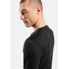 Odlo Merino 200 BL Top Crew Neck LS vyriškas apatinis sluoksnis - juodas