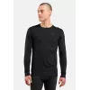 Odlo Merino 200 BL Top Crew Neck LS vyriškas apatinis sluoksnis - juodas