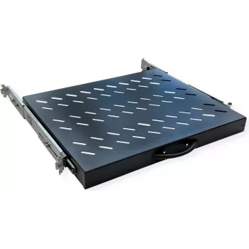 VALUE 19 colių ištraukiama lentyna serverio stelažams iki 800 mm gylio, 1U, 20 kg apkrova, juoda