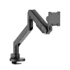 ROLINE Heavy-Duty LCD rankena stalui iki 43 colių monitoriui su dujų spyruoklės aukščio reguliavimu, spaustuvu ir grommet, VESA 75x75/100x100, juoda