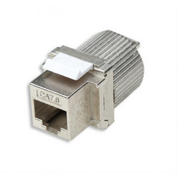 Intellinet 167222 Cat6 FTP RJ45 Keystone lizdas, be įrankių, ekranuotas, cinko lydinys