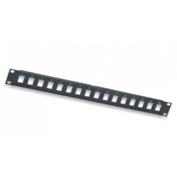 Intellinet 24 prievadų Keystone skydelis, 19 inch 1U, be modulių, juodas (513593)