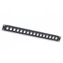 Intellinet 24 prievadų Keystone skydelis, 19 inch 1U, be modulių, juodas (513593)