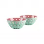 Guzzini Le Murrine 2 dubenėlių rinkinys 12 cm, matcha žalia/balta/mauve