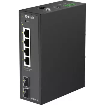 D-Link DIS-210G-06 pramoninis valdomas išmanusis komutatorius su 4 Gigabit Ethernet prievadais ir 2 SFP lizdais