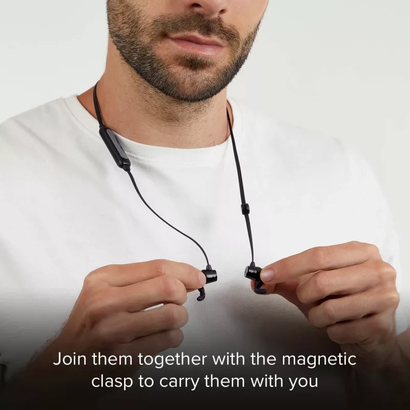 SBS TEEARBT501K belaidės Bluetooth ausinės į ausis su mikrofonu, juodos
