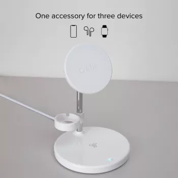 SBS TEWIRMAG3IN1 3-in-1 belaidė įkrovimo stotelė su MagSafe, skirta iPhone, Apple Watch ir AirPods