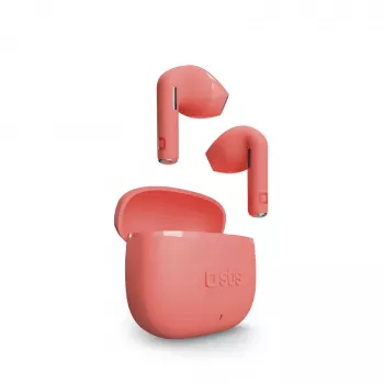 SBS TEEARTWSGOPODSR True Wireless ausinės su įkrovimo dėklu, Bluetooth 5.0, liečiamu valdymu, raudonos