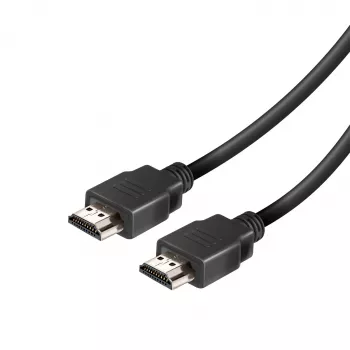 Vivanco VVVHDMI25MMK High Speed HDMI laidas su Ethernet 2,5 m 4K 60Hz 18Gbps ARC HEC 3D HDCP 2.2 HDR auksu dengtais kontaktais, juodas