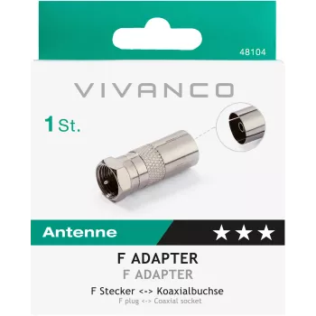 Vivanco adapteris F kištukas – koaksialinis lizdas (VVSATCOAXSATMF)